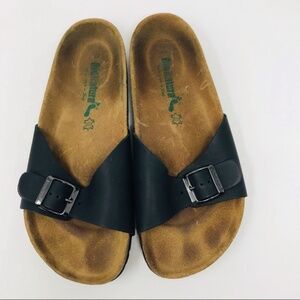 BioNatura Leather Sandals Slides Black Size 40